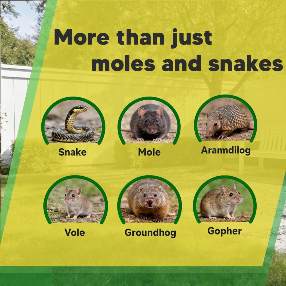 PVTYSZES yard protection with deterrent balls for moles and snakes.