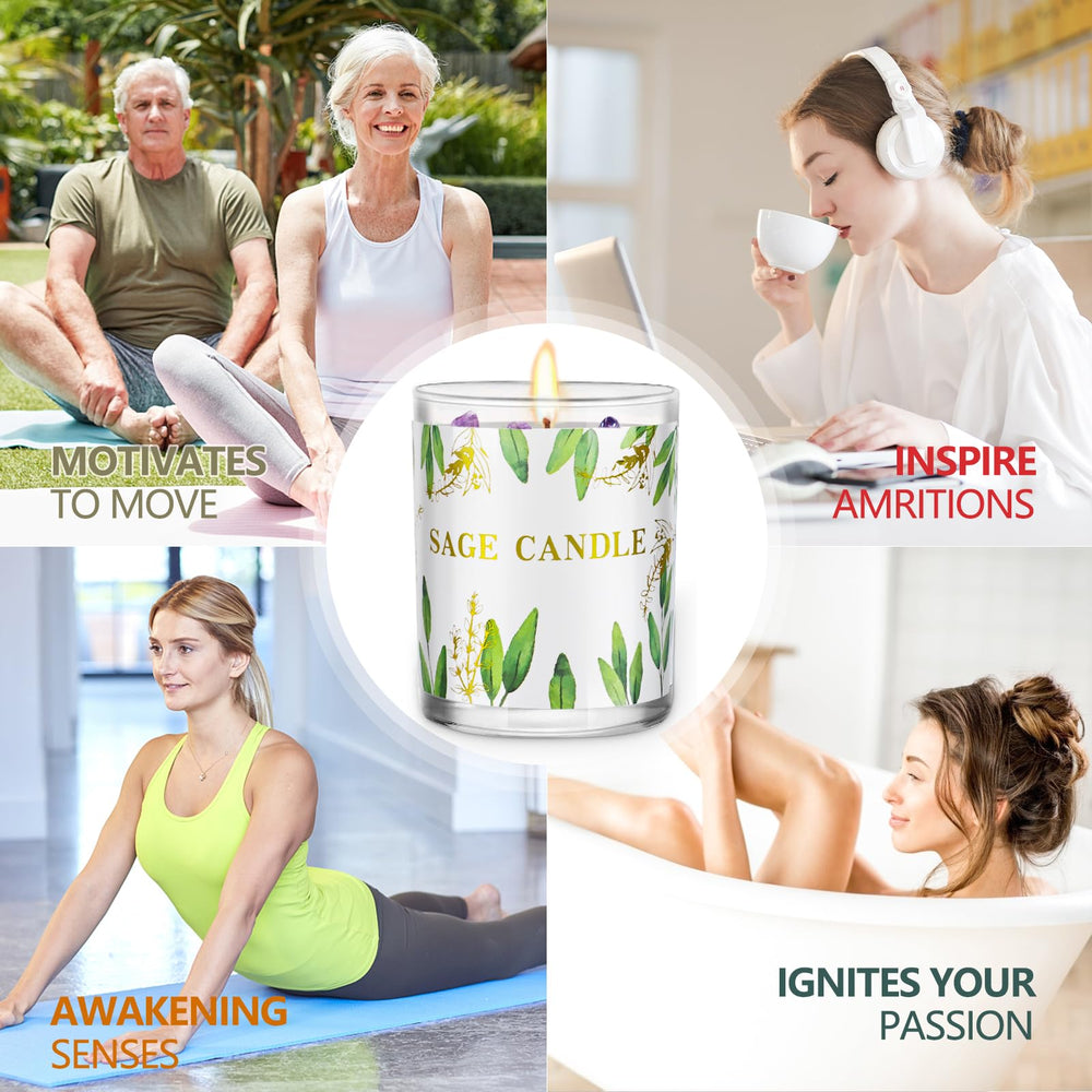 PVUELE Sage Candle gift set ideal for thoughtful presents