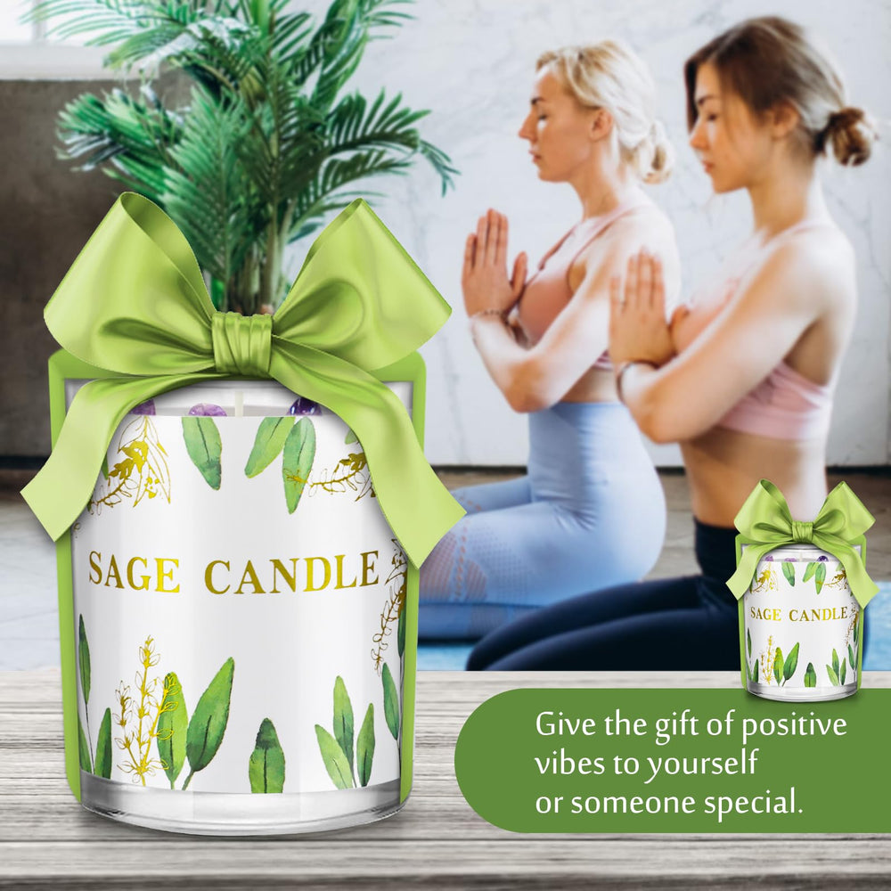 PVUELE Sage Candle recyclable jar for sustainable decor