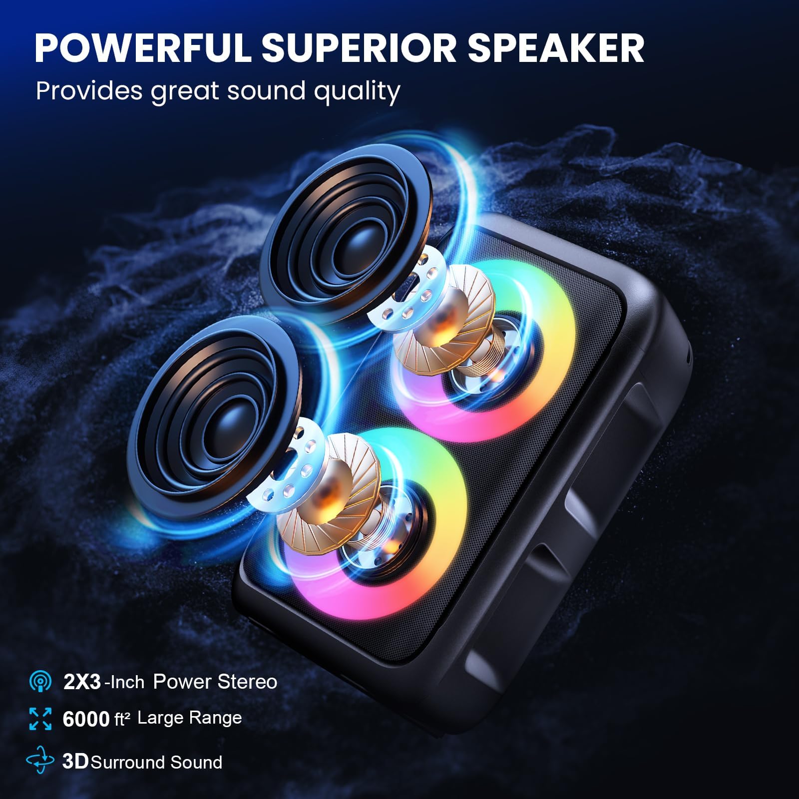 PWBSLAI party lights sync with music for lively evenings
