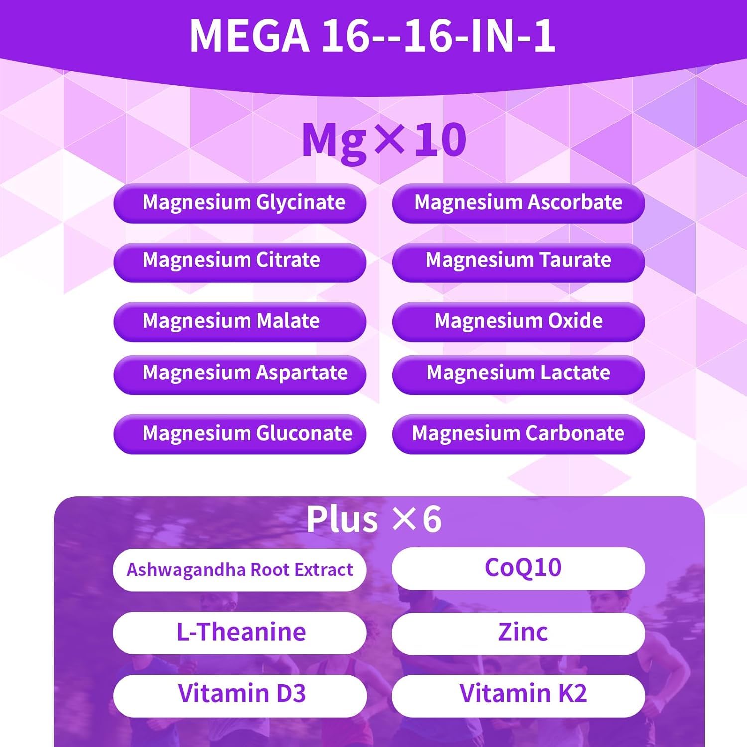 PWERD Mega16-in-1 label close-up highlighting key ingredients.