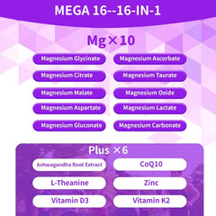 PWERD Mega16-in-1 label close-up highlighting key ingredients.