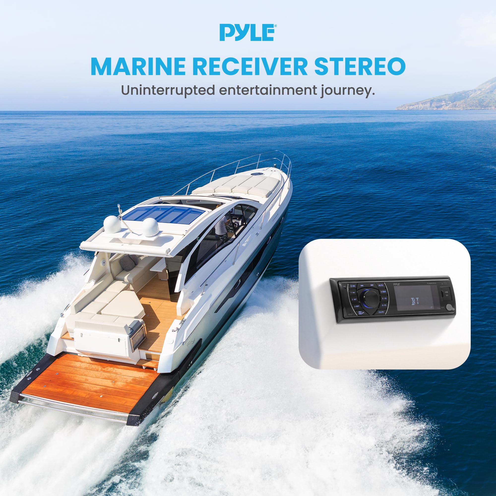 Pyle RCA outputs for external amplifiers to enhance onboard sound.