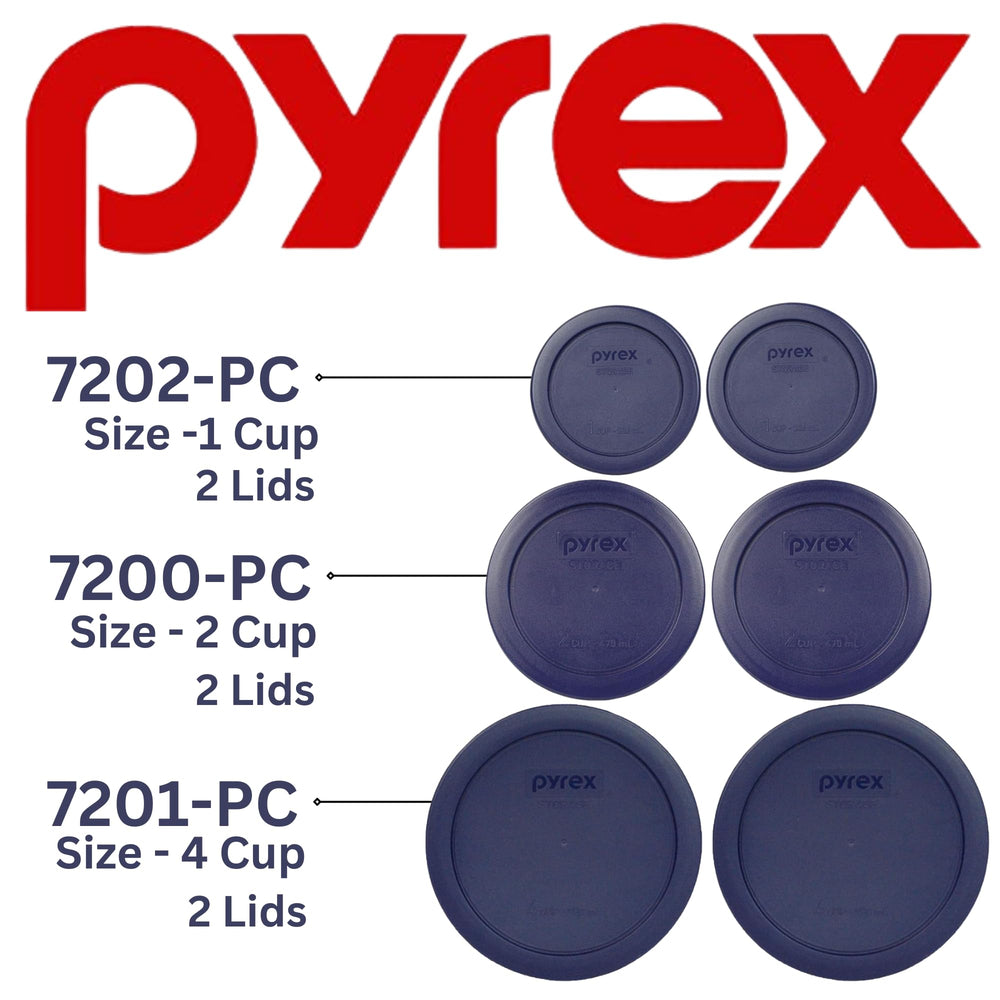 Pyrex 4-Cup blue lid closeup for reliable storage