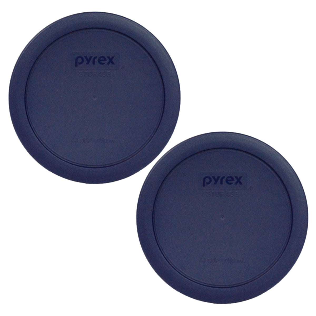 Pyrex 7201-PC blue replacement lid secures 4-cup bowls for fresh leftovers