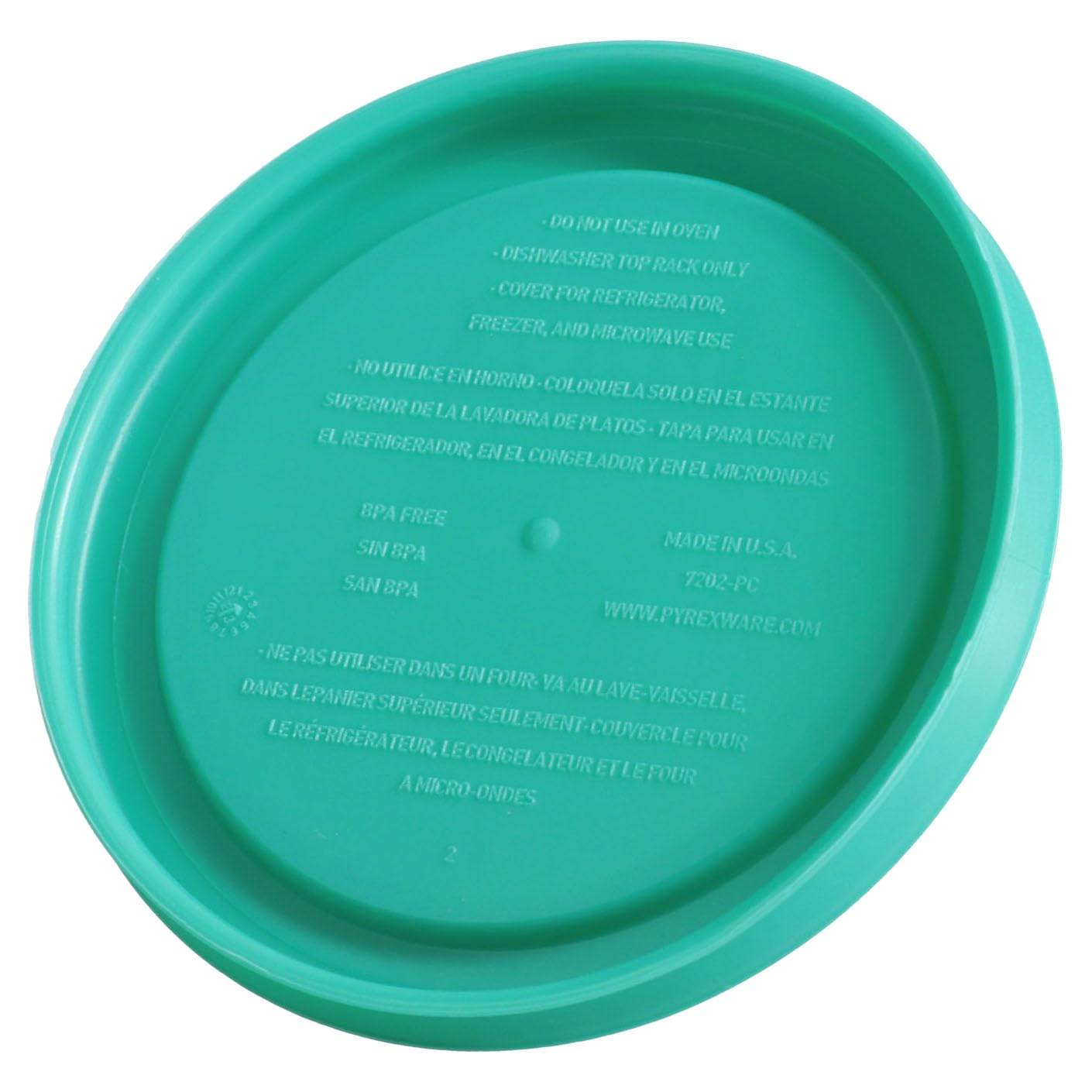 Compatibility-focused lid for Pyrex 7202 1-Cup bowl with snug seal.