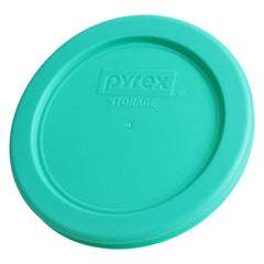 USA-made Pyrex 7202-PC lid shown on a glass bowl for fridge or microwave use.
