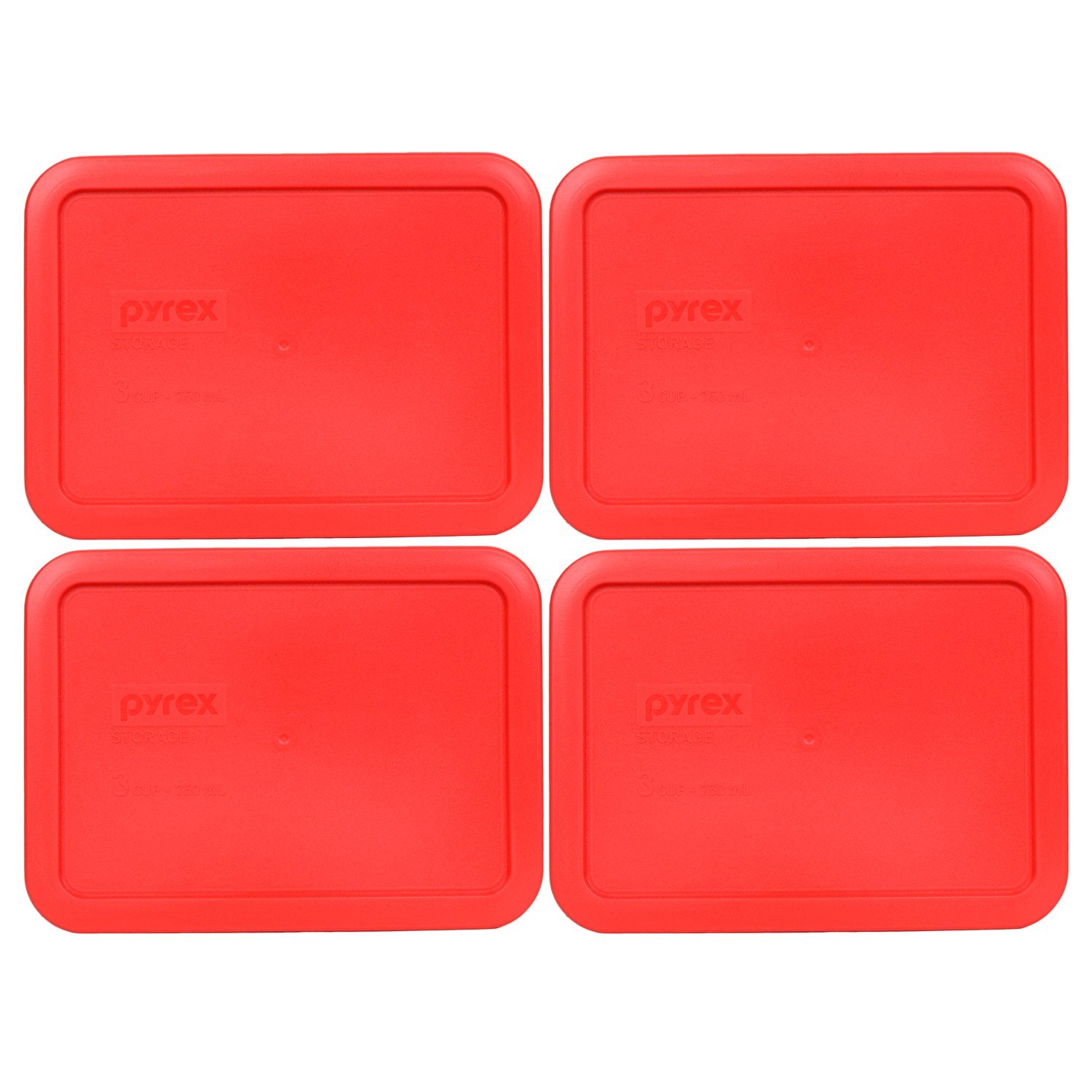 Pyrex 7210-PC red replacement lid for 3-cup dish, keeps leftovers fresh.