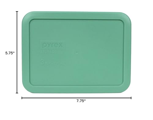 Pyrex 7210-PC lid demonstrates fridge/freezer use with easy maintenance.