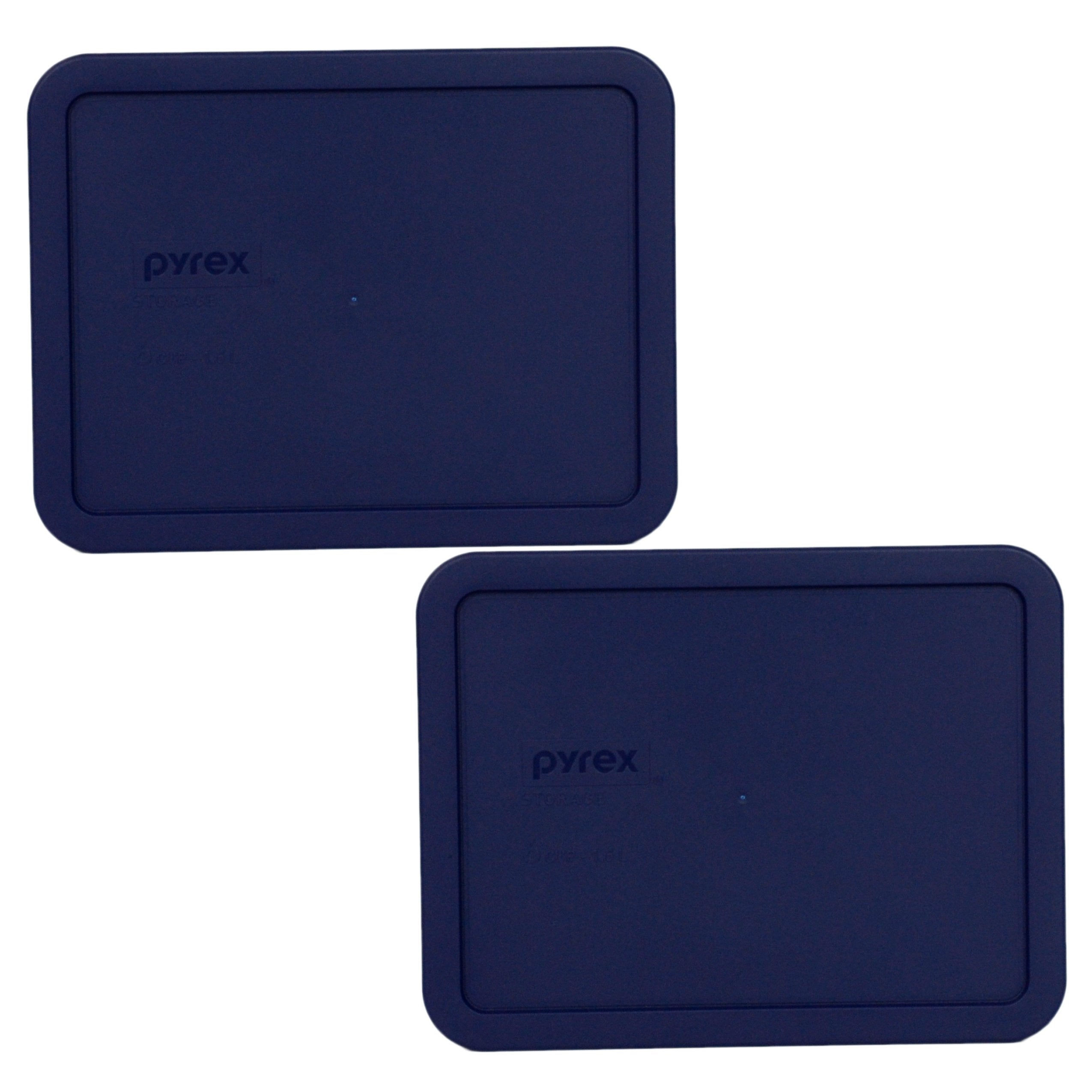 Pyrex 7211-PC blue lid on a 6-cup dish for secure leftover storage.