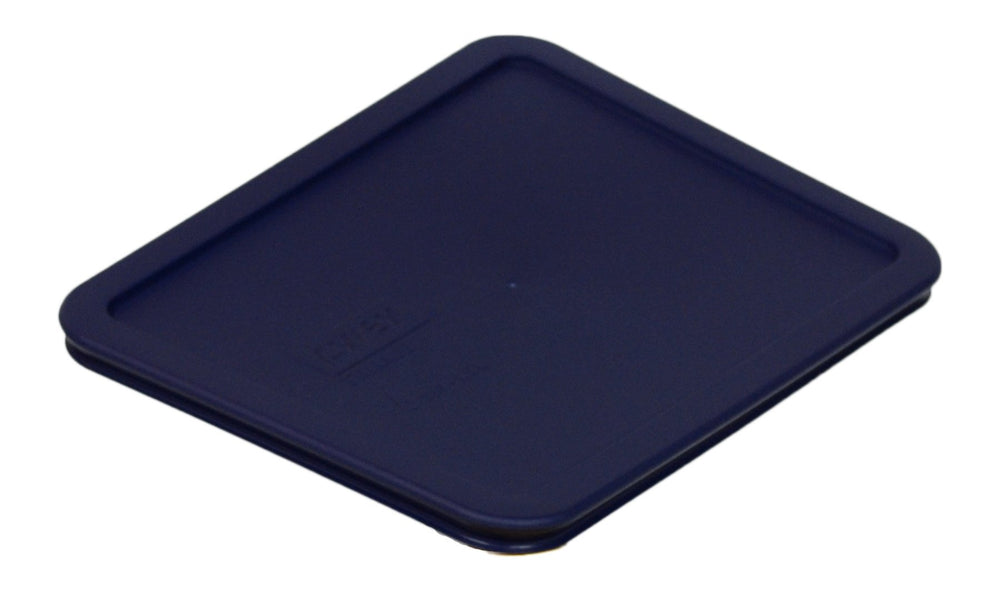Pyrex blue lid on a top-rack dishwasher scene emphasizes easy cleanup.