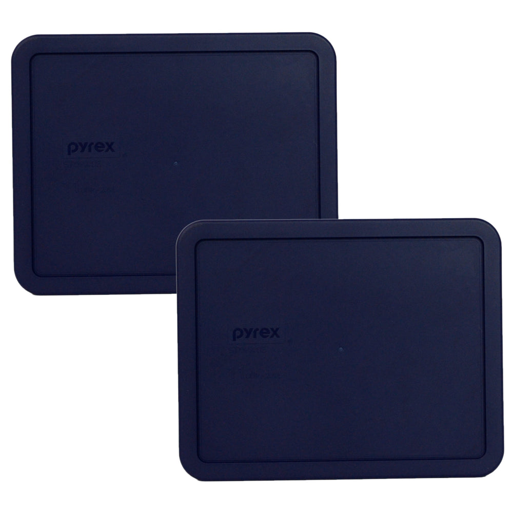 Pyrex 7212-PC blue replacement lid for 11-cup dish with secure seal for storage.