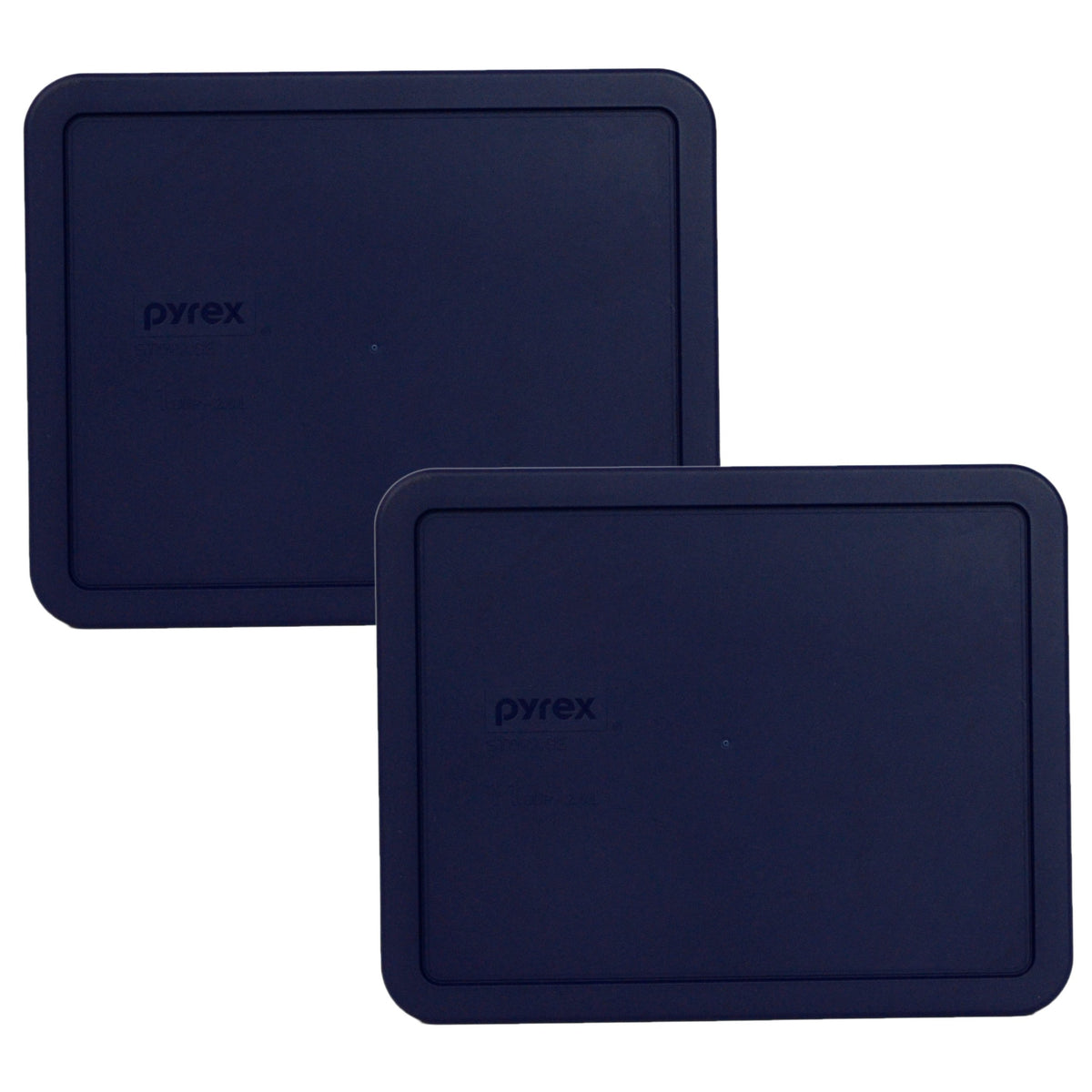 Pyrex 7212-PC blue replacement lid for 11-cup dish with secure seal for storage.