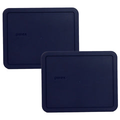 Pyrex 7212-PC blue replacement lid for 11-cup dish with secure seal for storage.
