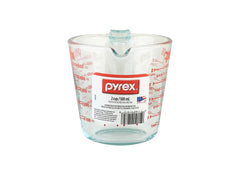 Pyrex Prepware 6001075 measuring cup shows red graphics for quick visibility in recipes