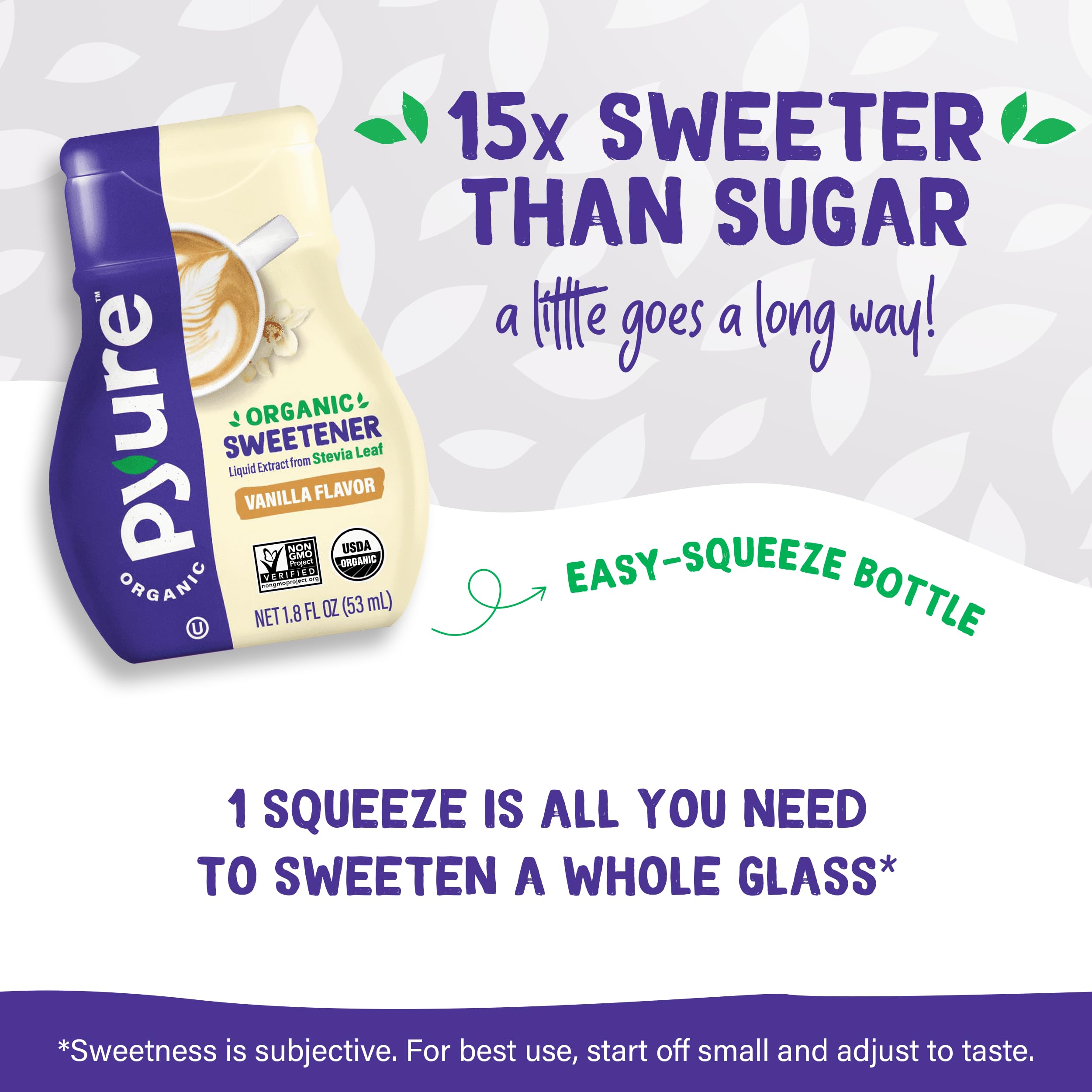 Pyure Vanilla Stevia for coffee—smooth taste without sugar spikes