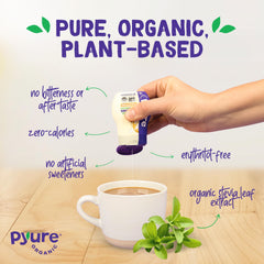 Pyure Vanilla Stevia Liquid ideal for tea and hot drinks