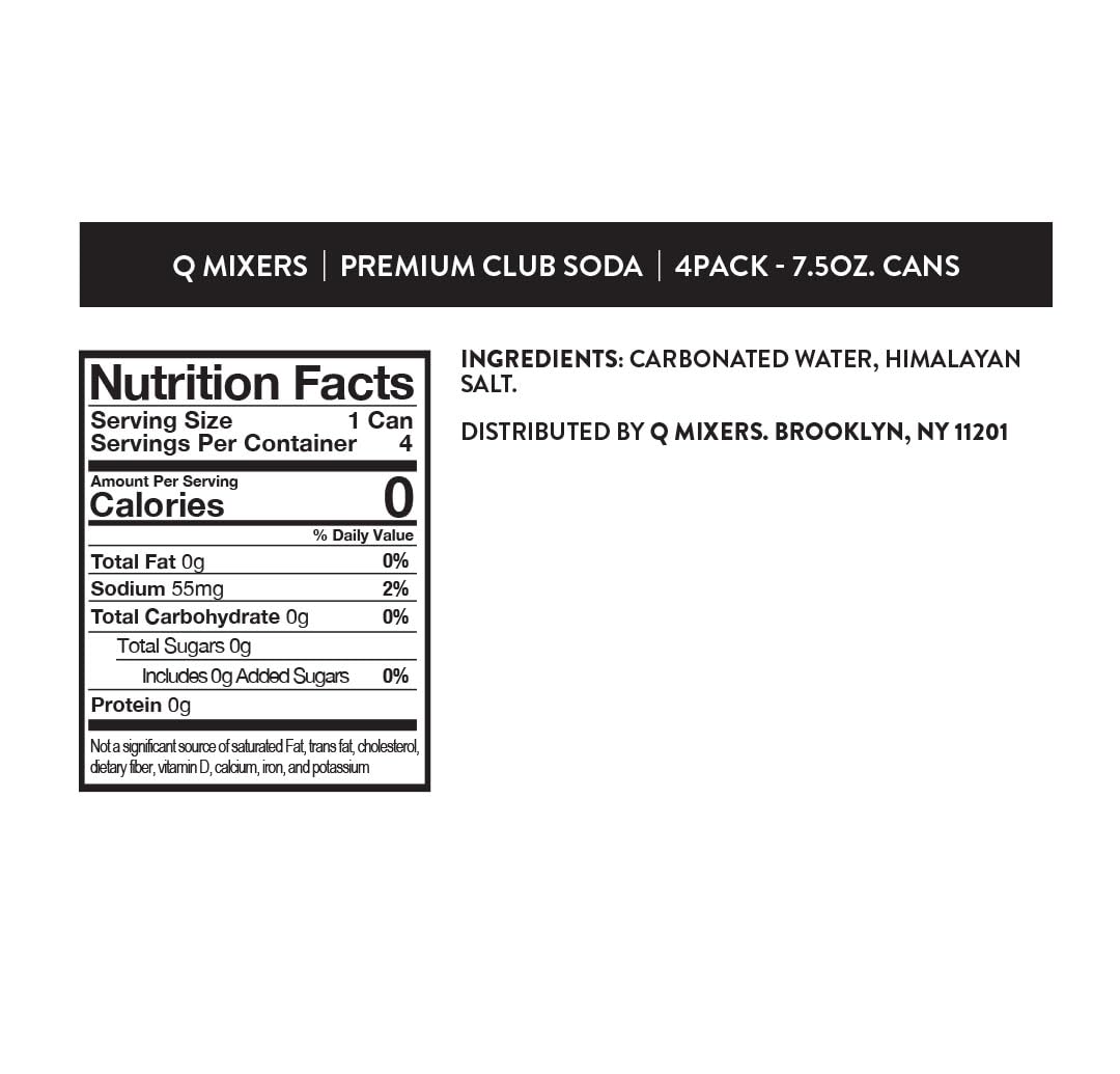 Q CLUB SODA with Himalayan salt crystal adds mineral note to beverages.