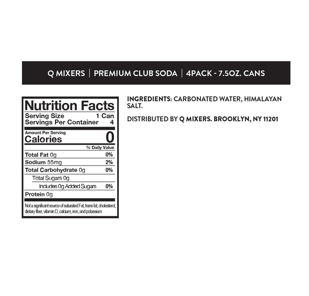 Q CLUB SODA with Himalayan salt crystal adds mineral note to beverages.