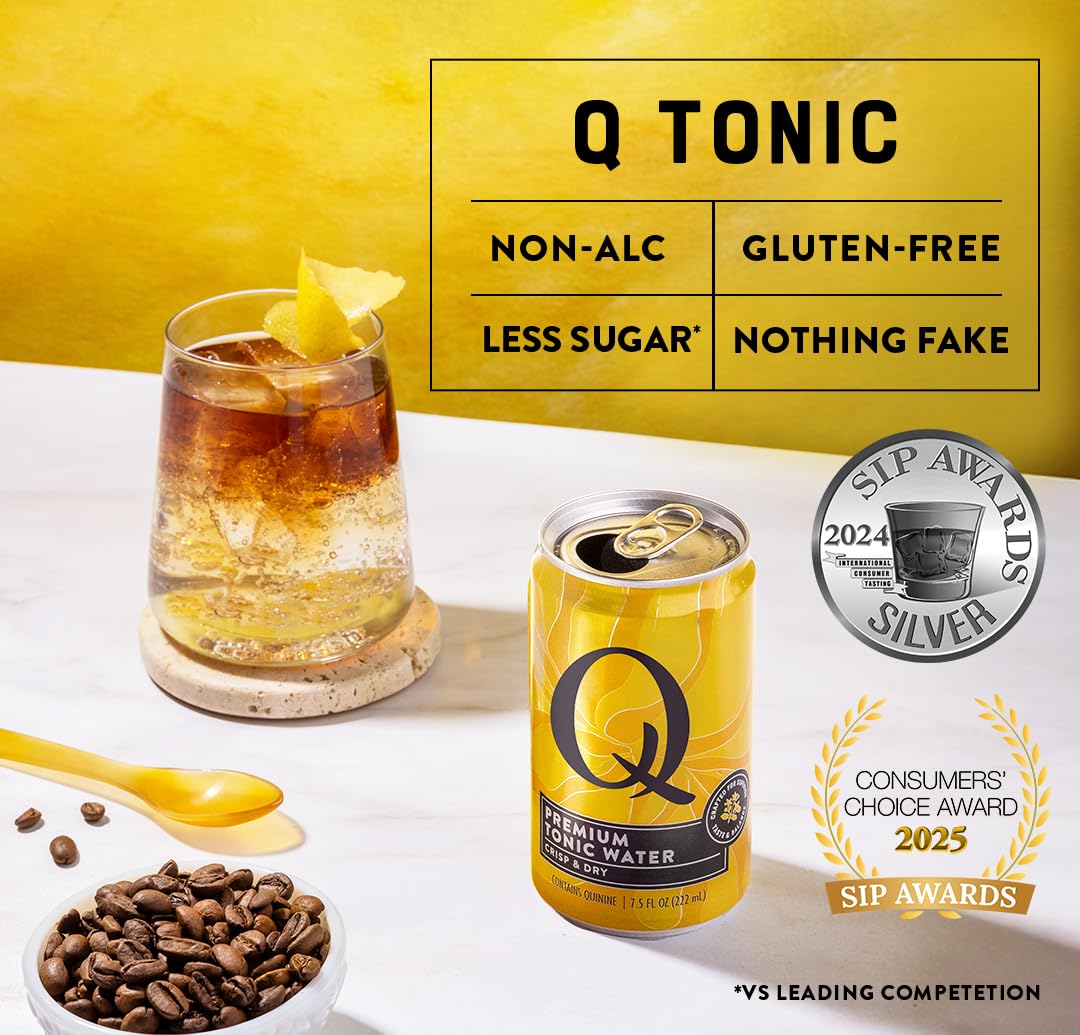 Q MIXERS bubbles in a chilled glass with citrus for refreshing fizz