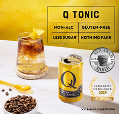 Q MIXERS bubbles in a chilled glass with citrus for refreshing fizz