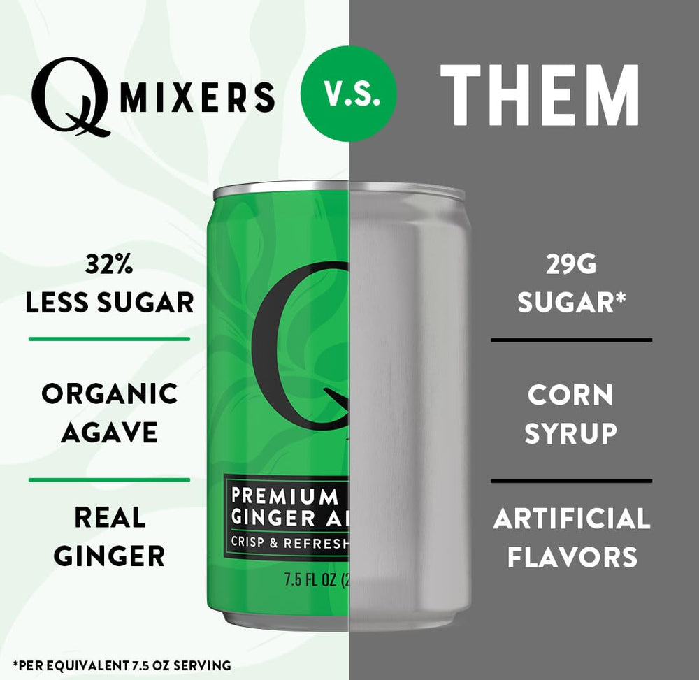 Q MIXERS Q GINGER ALE orange peel and cardamom aroma in cooling pour