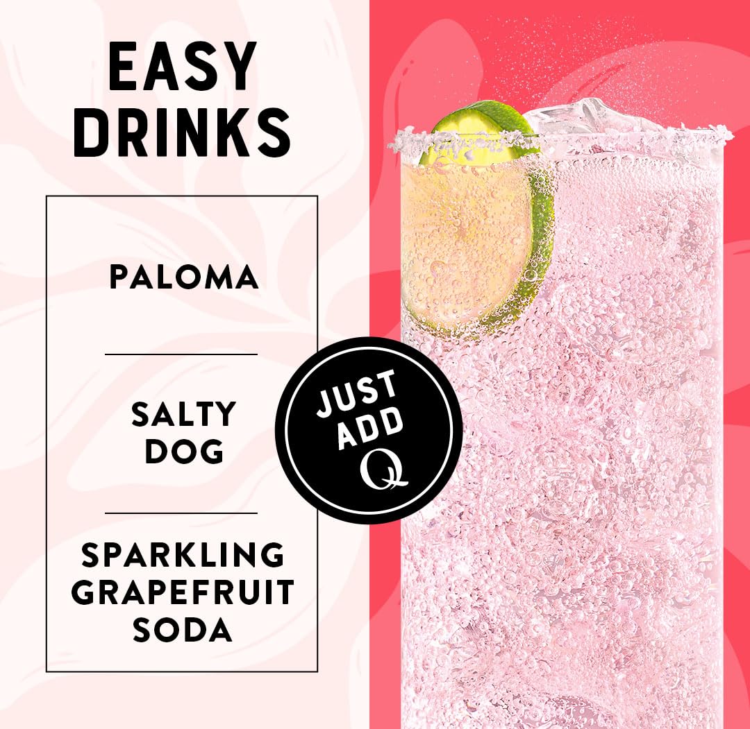 Q MIXERS Q SPARKLING GRAPEFRUIT authentic grapefruit flavor for mixed drinks.