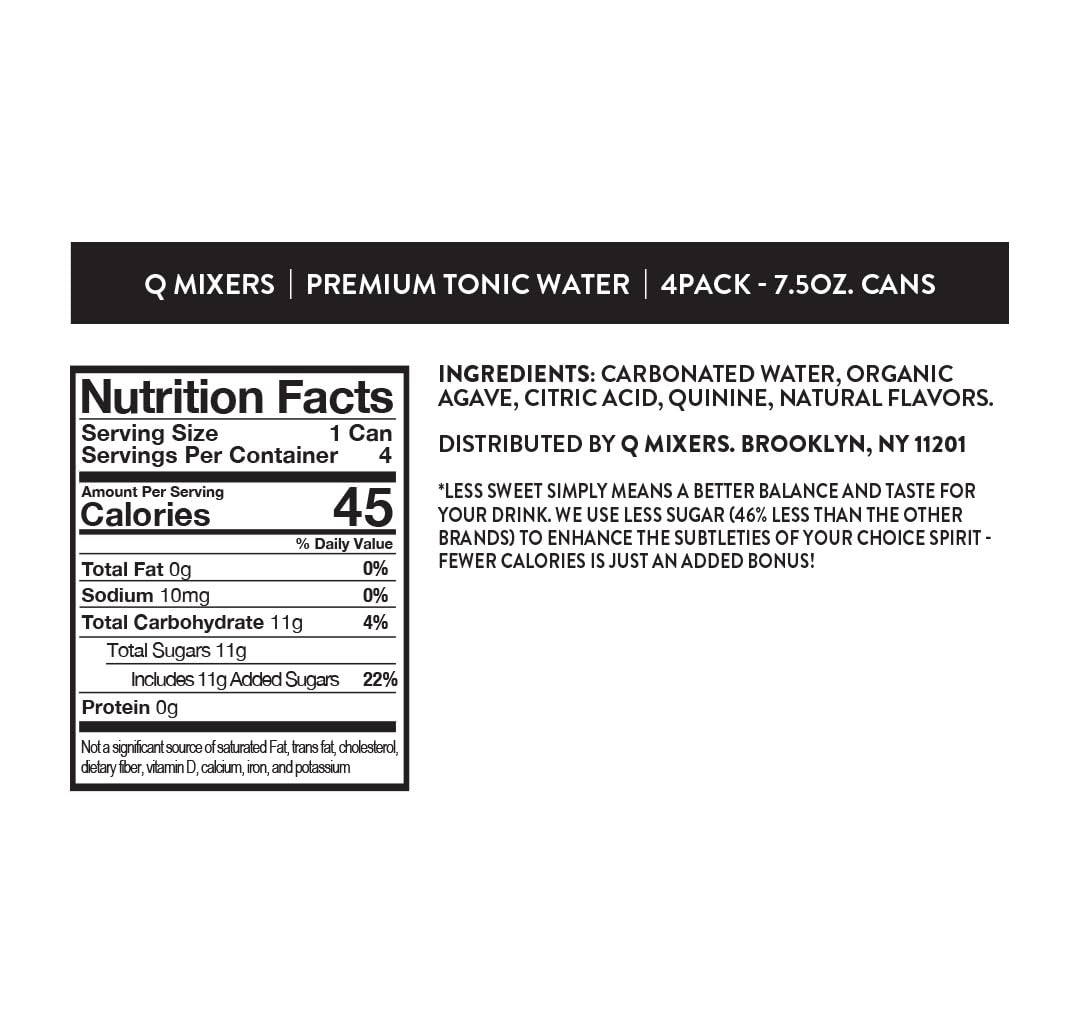 Q MIXERS real quinine close-up highlights natural flavor