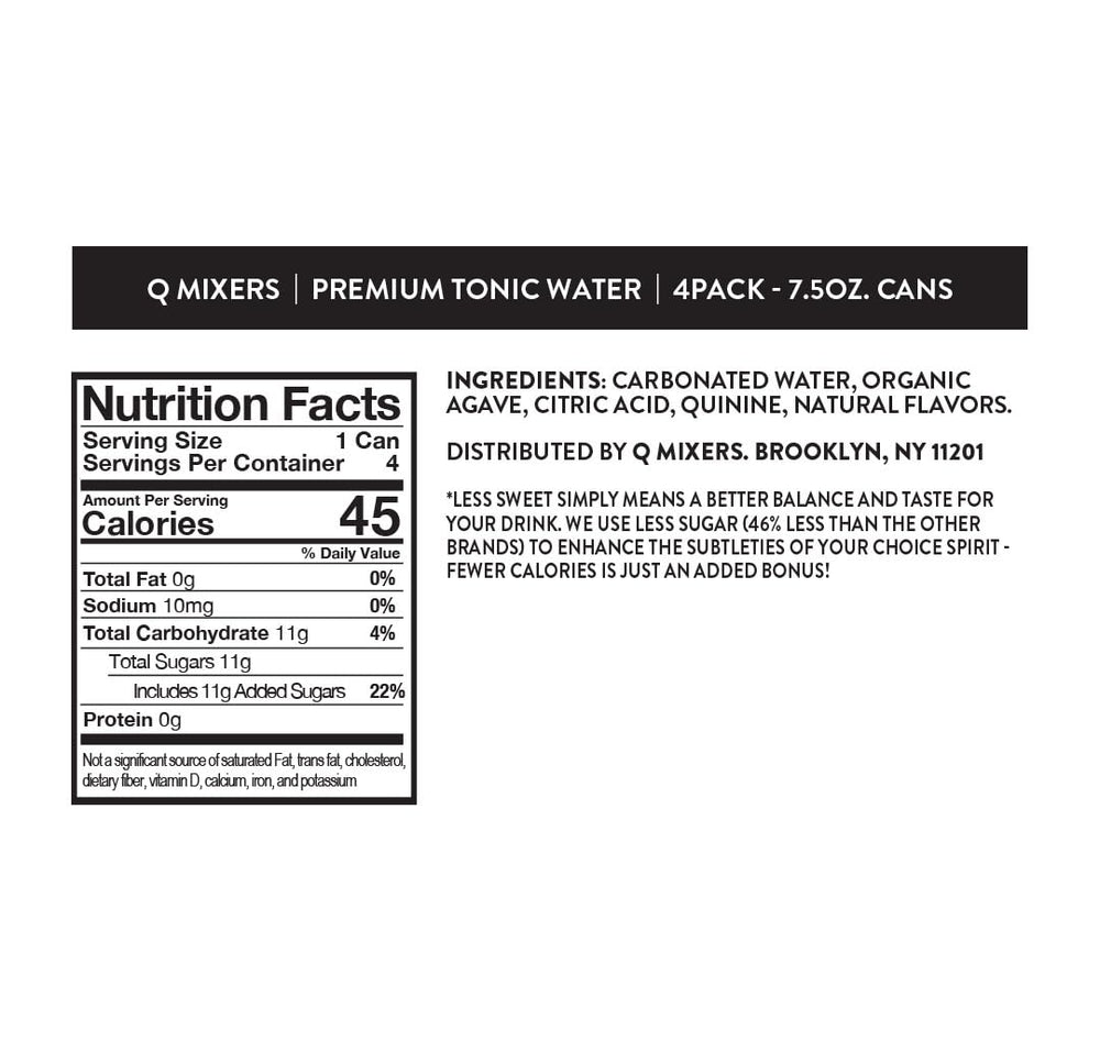 Q MIXERS real quinine close-up highlights natural flavor