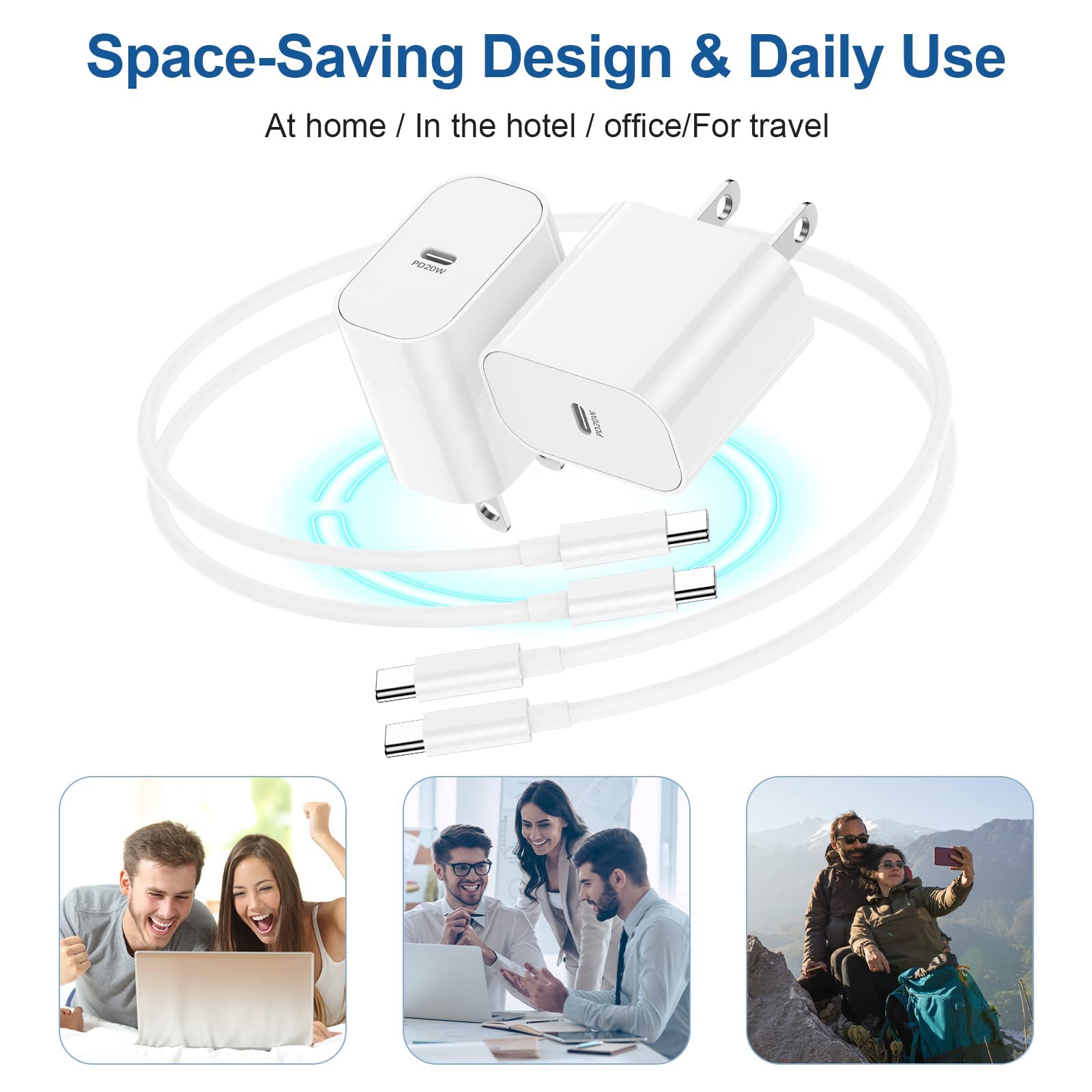 Qalirvis travel-ready compact charger design for on-the-go use
