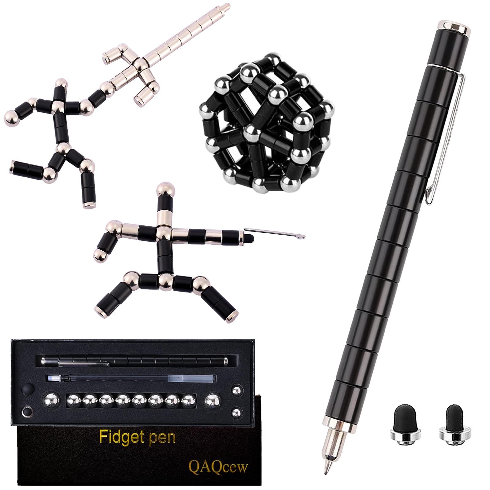QAQcew fidget pen deformation shapes for creative play and focus.