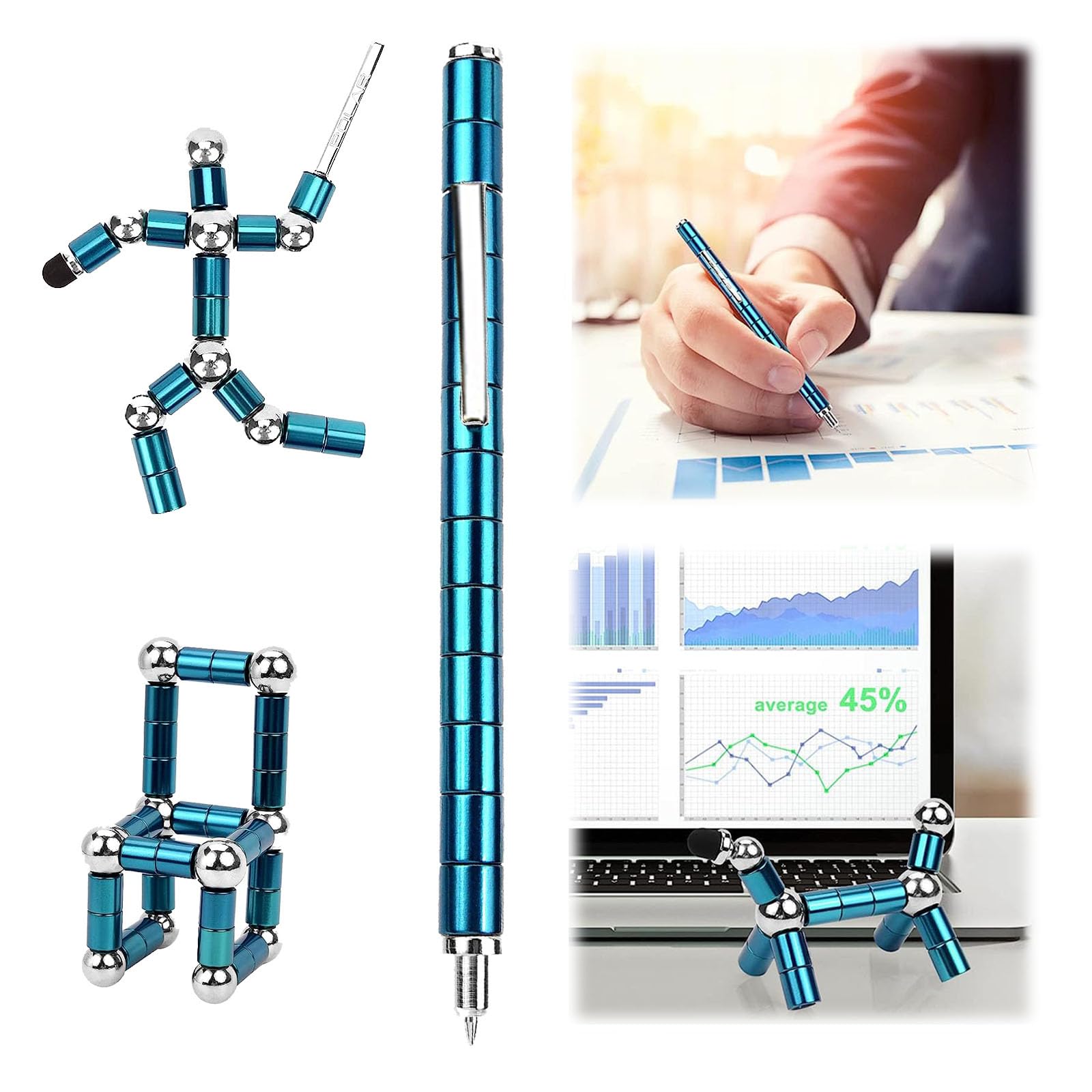 QAQcew metal fidget pen showcases durable build and smooth finish.