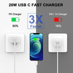 QASHQAI 10ft USB-C to Lightning cable highlighting extended reach and reliable data syncing