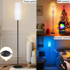 Qaubauyt 67-inch tall lamp beside sofa for elegant living room lighting
