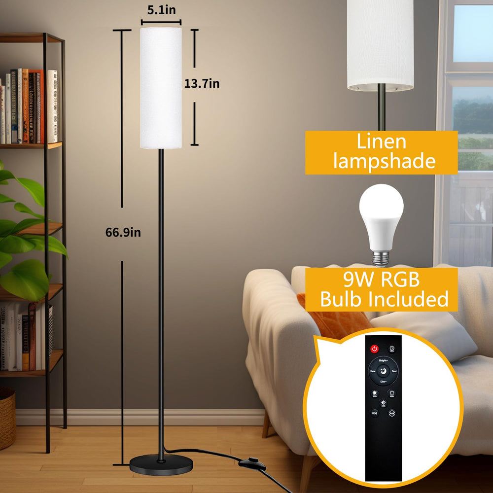 Qaubauyt lamp in scene mode with RGB colors for ambient mood