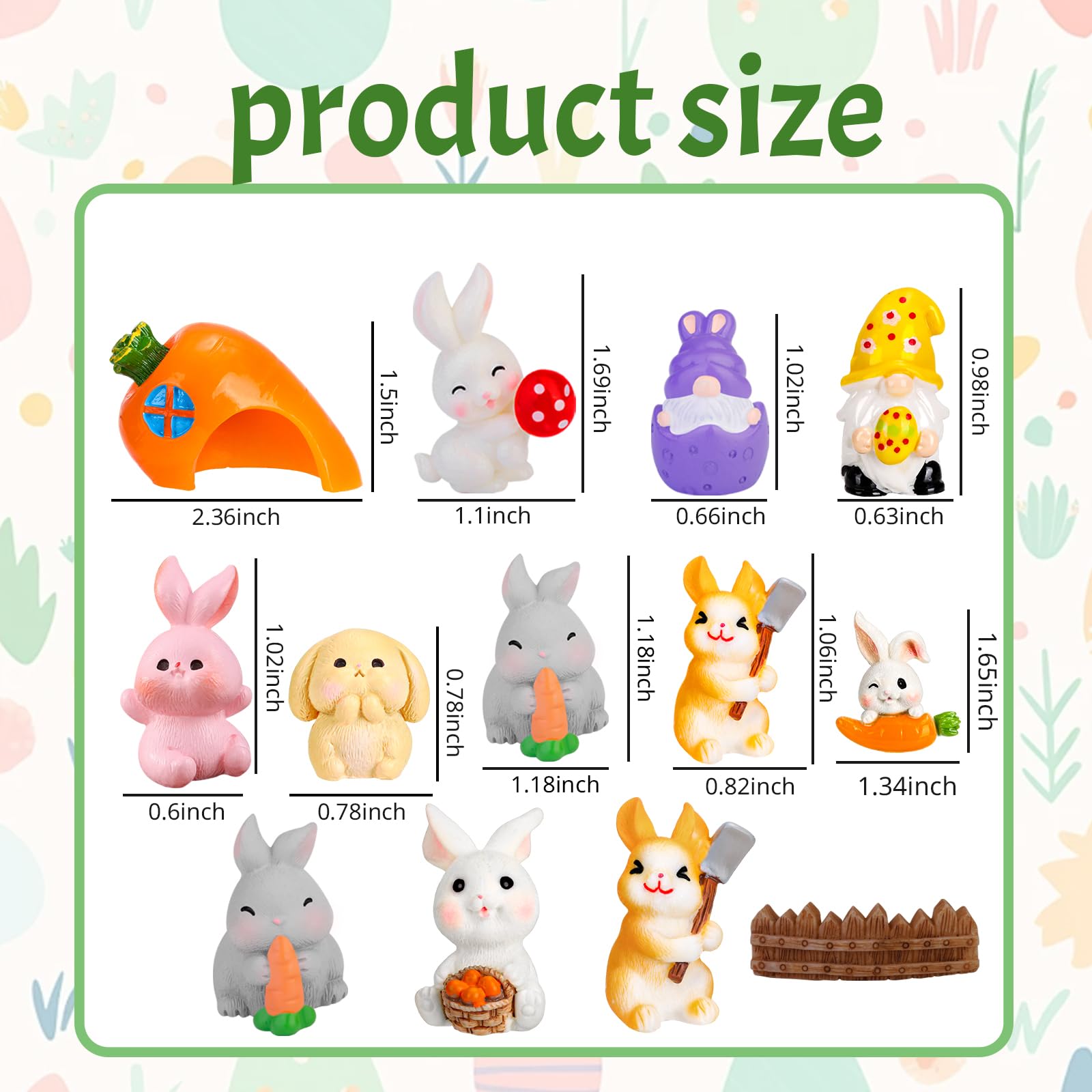QAUYETM mini gnomes figurines for charming dollhouses and greenhouses.