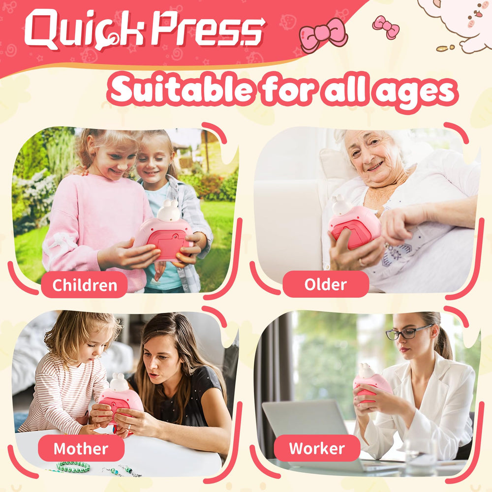 QBvuj Easter Bunny pop push game multiple modes for solo or group play