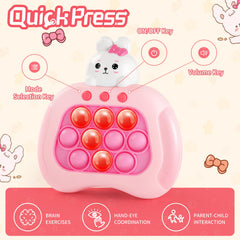 QBvuj Easter Bunny pop push game compact design ideal for travel and quick fun