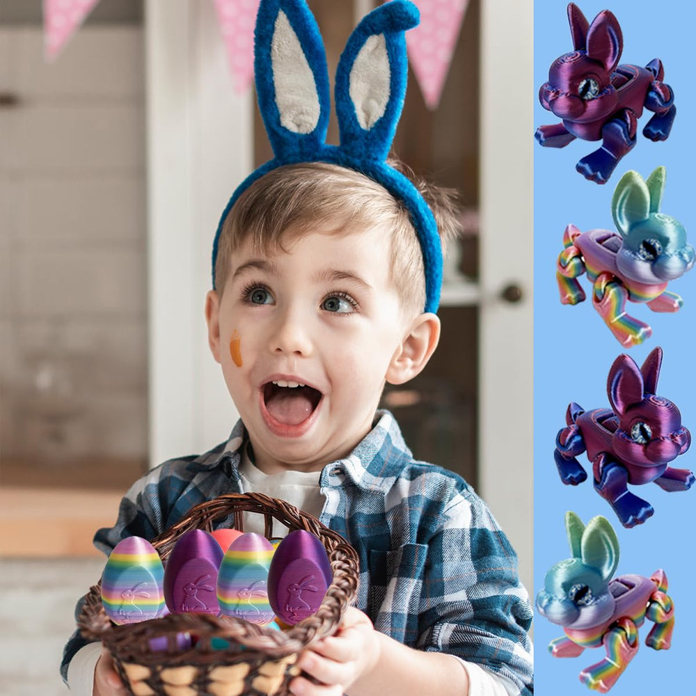 QBvuj filled eggs with collectible bunny figurine for gifting