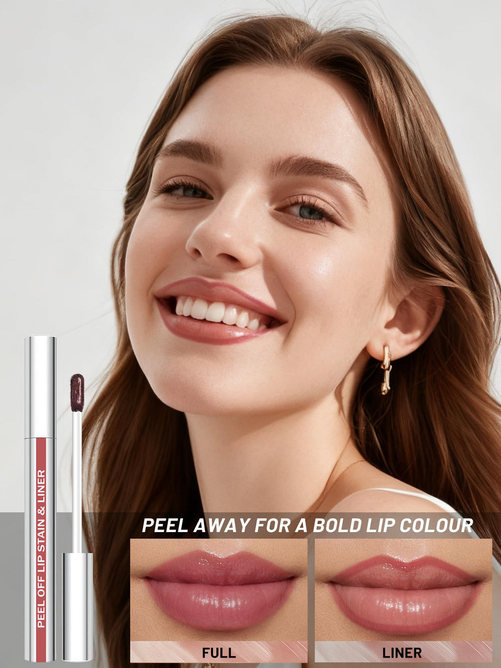 QCMME Lip Stain precision-tip close-up demonstrates sharp edges and natural finish