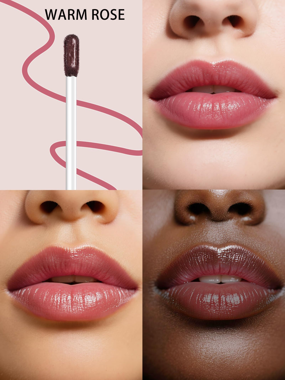 QCMME Lip Stain with tweezer-in-pack highlights convenient tool for precise contouring