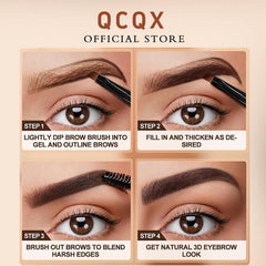 QCQX Eyebrow Gel brow tint waterproof for lasting color all day