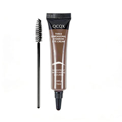 QCQX Eyebrow Gel Cream application shows precise brow shaping for natural looking brows.