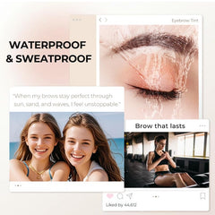 QCQX Eyebrow Gel sweatproof formula keeps brows intact during workouts