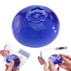 QCROAD SQUISHY clear blueberry squishy for stress relief and tactile fun
