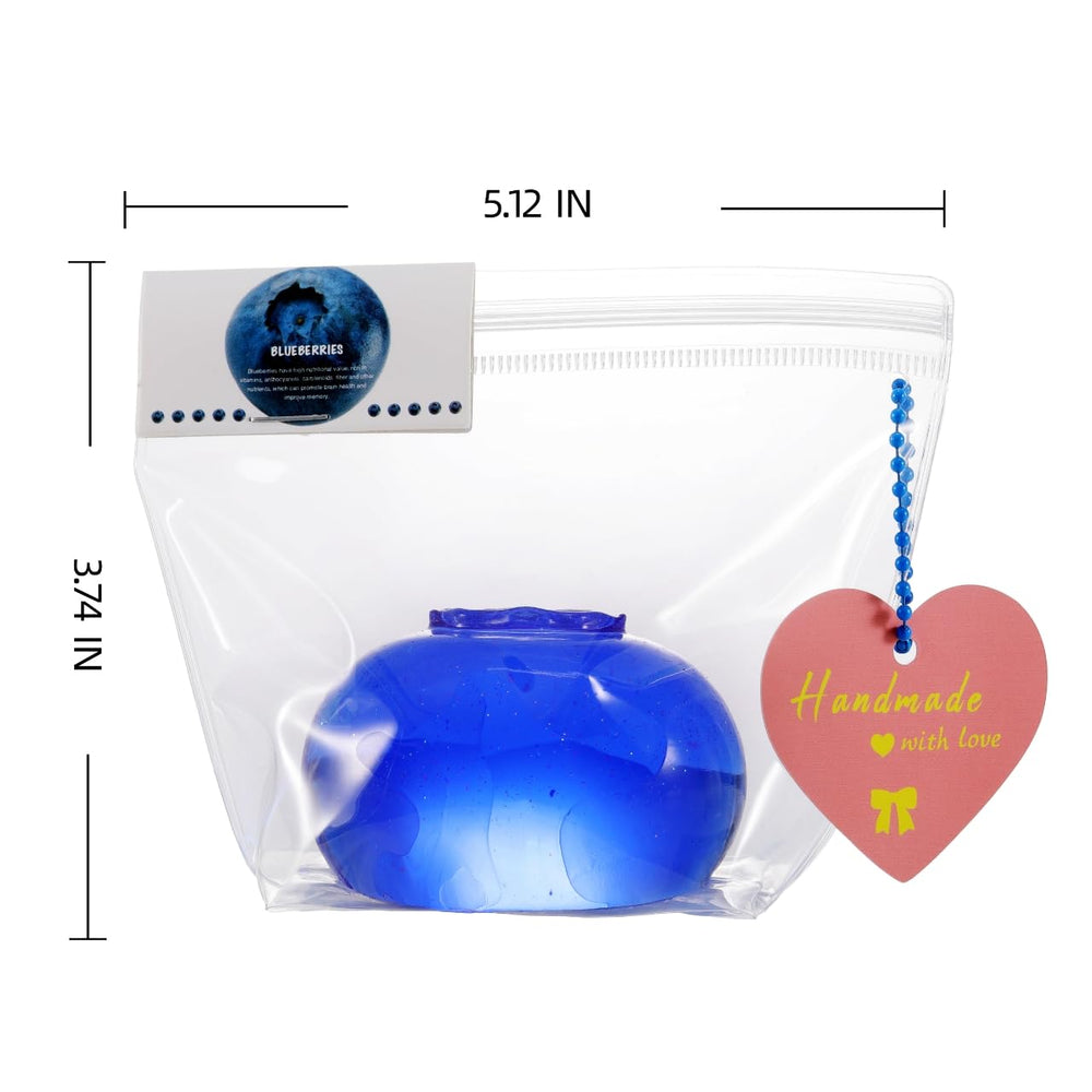 QCROAD SQUISHY clear blueberry squishy soft silicone fidget for focus