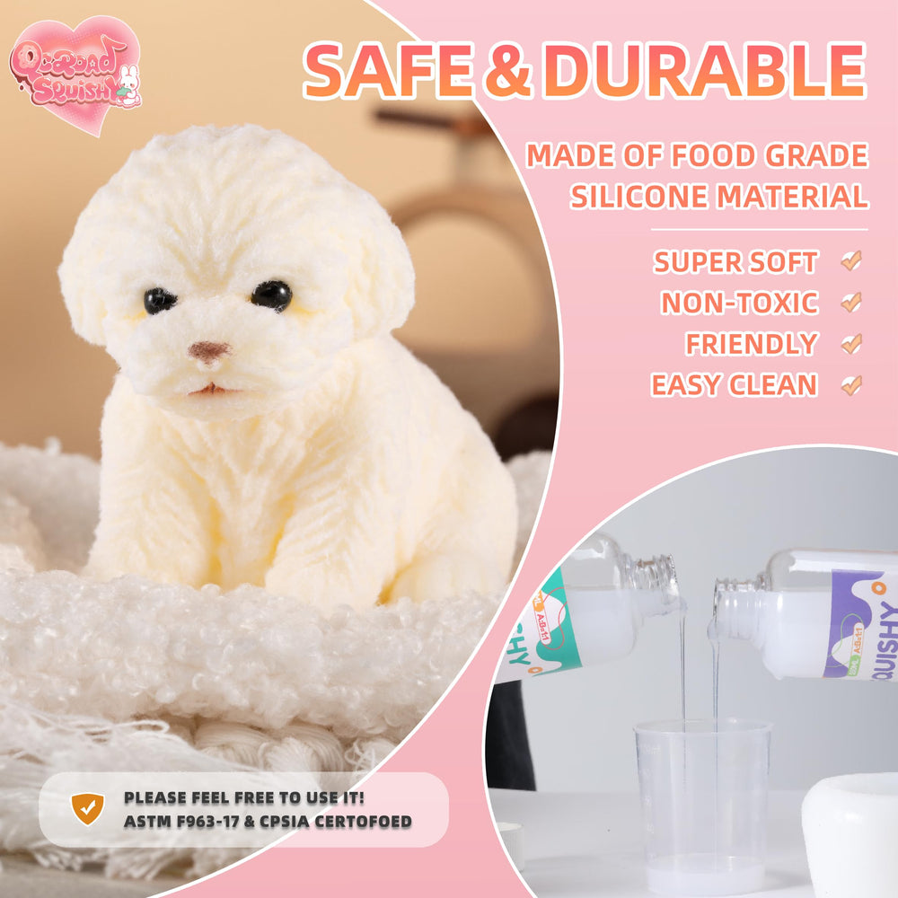 QCROAD SQUISHY Handmade-demolding detail adds charm and safe tactile fun.
