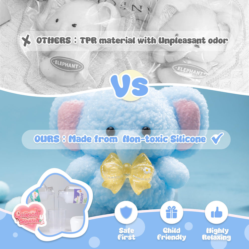 QCROAD SQUISHY soft silicone texture provides tactile feedback.