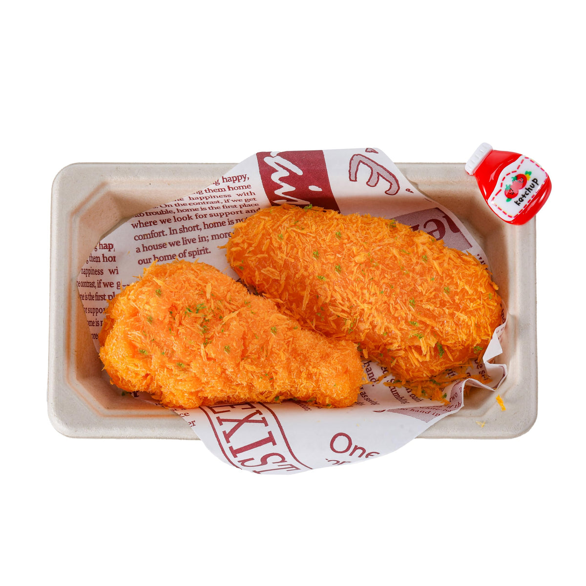 QCROAD SQUISHY fried chicken squishy front view for tactile relief