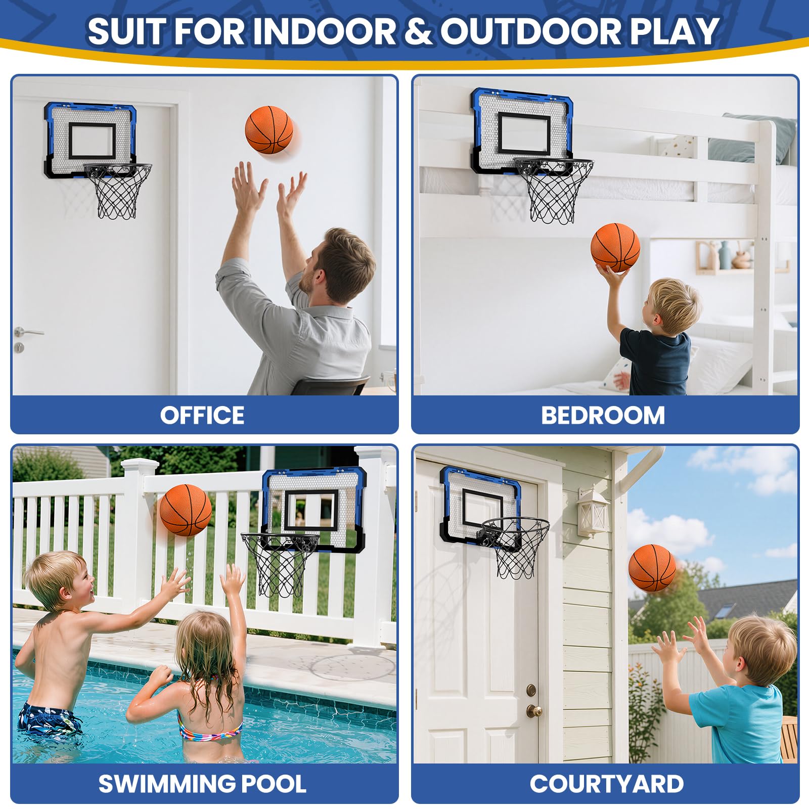 QDRAGON breakaway-rim design for safe, realistic dunks indoors.